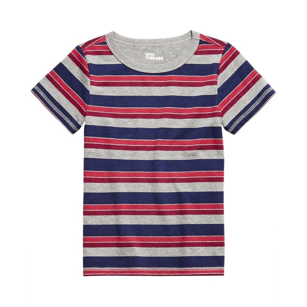Epic Threads boys multi color striped short sleeve t-shirt 2T